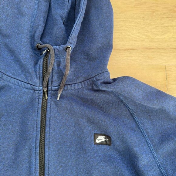 Nike Red Tag Full Zip Hoodie Sweatshirt Vintage Men's Size Large Navy - Picture 2 of 4